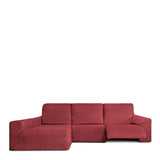 Left long arm chaise longue cover Eysa ROC Tile Dark Red 180 x 120 x 360 cm-6