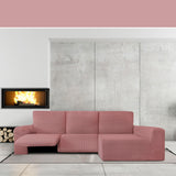 Right long arm chaise longue cover Eysa JAZ Pink 180 x 120 x 360 cm-4