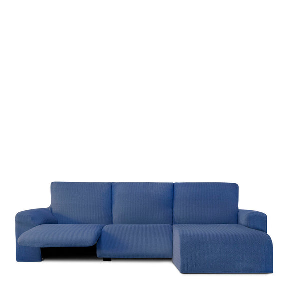 Right short arm chaise longue cover Eysa JAZ Blue 120 x 120 x 360 cm-0