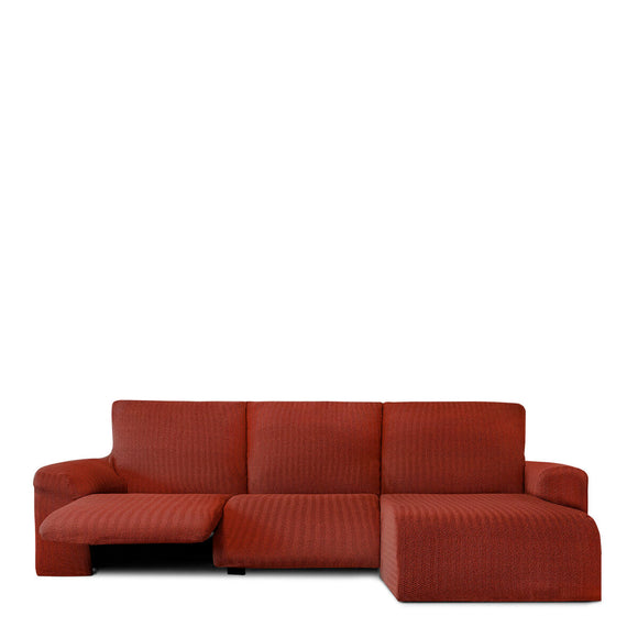 Right short arm chaise longue cover Eysa JAZ Dark Red 120 x 120 x 360 cm-0