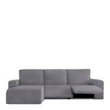 Right short arm chaise longue cover Eysa JAZ Grey 120 x 120 x 360 cm-0