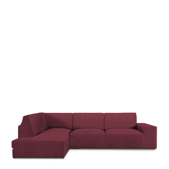 Left long arm chaise longue cover Eysa ROC Tile Dark Red 110 x 120 x 500 cm-0