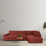 Sofa Cover Eysa JAZ Brown 110 x 120 x 500 cm-4