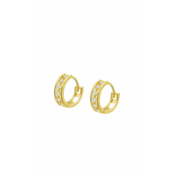 Ladies' Earrings Lotus HIN00155 Golden-0