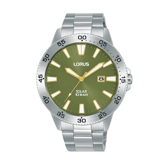 Men's Watch Lorus RX343AX9 Green Silver-0