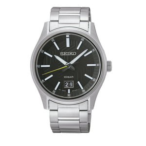 Men's Watch Seiko SUR535P1 Black Silver-0