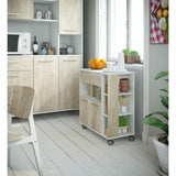 Kitchen Trolley ABS Oak (80 x 39 x 87 cm)-2