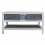 Centre Table Alexandra House Living White Grey Fir wood MDF Wood 51 x 53 x 104 cm-5