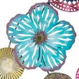 Wall Decoration Alexandra House Living Multicolour Metal Flowers 8 x 132 x 112 cm-3