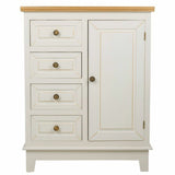 Sideboard Alexandra House Living White Natural Pine MDF Wood 32 x 84 x 66 cm-4