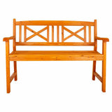 Bench Alexandra House Living Orange Fir wood 65 x 68 x 120 cm-2