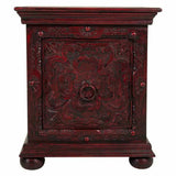 Nightstand Alexandra House Living Red 40 x 59 x 50 cm-4