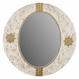 Wall mirror Alexandra House Living Golden 1 x 80 x 80 cm Circle-4