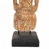 Decorative Figure Alexandra House Living Brown Wood 7 x 76 x 12 cm-1