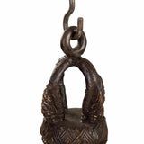 Bell Alexandra House Living Brown Copper Wood Rope Iron 16 x 72 x 48 cm-4