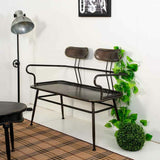 Bench Alexandra House Living Brown Metal 53 x 88 x 122 cm-7