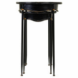 Set of 2 tables Alexandra House Living Black Metal 75 x 75 x 50 cm-4