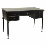 Desk Alexandra House Living Black Metal 75 x 75 x 122 cm-0