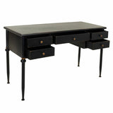 Desk Alexandra House Living Black Metal 75 x 75 x 122 cm-5