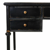 Desk Alexandra House Living Black Metal 75 x 75 x 122 cm-3