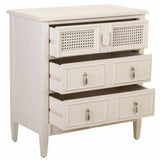 Chest of drawers Alexandra House Living Grey Pink Rattan Fir wood MDF Wood 36 x 70 x 65 cm-5