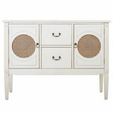 Hall Alexandra House Living White Rattan Fir wood MDF Wood 78 x 40 x 106 cm-7