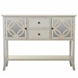 Sideboard Alexandra House Living Grey Glass Fir wood 37 x 91 x 121 cm-6