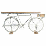 Hall Alexandra House Living Bike White Coffee Iron Mango wood 50 x 90 x 198 cm-5