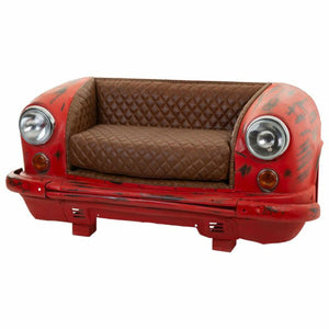 Sofa Alexandra House Living Brown Red Car 68 x 68 x 157 cm-0