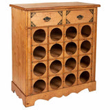 Bottle rack Alexandra House Living PVC Wood Iron 31 x 69 x 63 cm With boxes-0