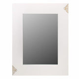 Wall mirror Alexandra House Living White Glass MDF Wood 2 x 90 x 70 cm-4