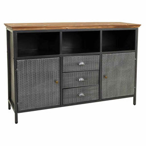 Sideboard Alexandra House Living Brown Grey Wood Metal 36 x 82 x 121 cm-0