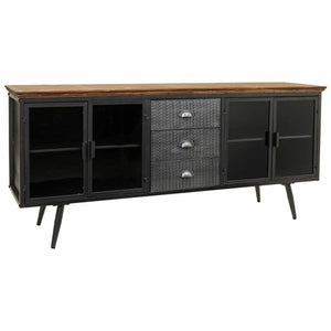 Sideboard Alexandra House Living Brown Grey Wood Metal 42 x 74 x 164 cm-0