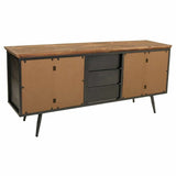 Sideboard Alexandra House Living Brown Grey Wood Metal 42 x 74 x 164 cm-6