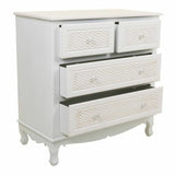 Chest of drawers Alexandra House Living White Cream Metal Pine MDF Wood 40 x 81 x 80 cm-4