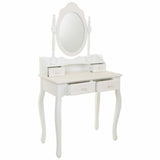 Dresser Alexandra House Living White Cream 40 x 140 x 75 cm-5