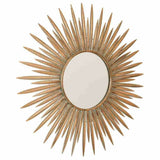 Wall mirror Alexandra House Living Golden Glass Iron 3 x 92 x 92 cm-0