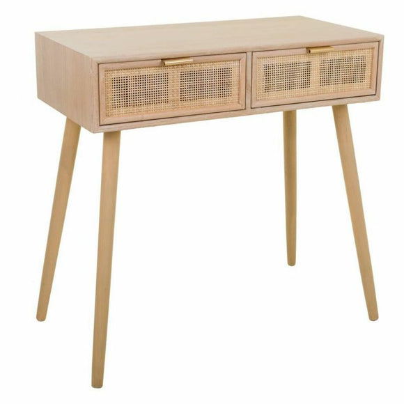 Hall Table with Drawers Alexandra House Living Natural MDF Wood 42 x 79 x 80 cm-0