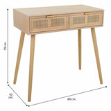 Hall Table with Drawers Alexandra House Living Natural MDF Wood 42 x 79 x 80 cm-1