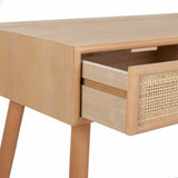 Hall Table with Drawers Alexandra House Living Natural MDF Wood 79 x 42 x 120 cm-2