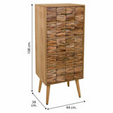 Chest of drawers Alexandra House Living Natural Paolownia wood 108 x 38 x 44 cm-1