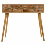 Hall Table with Drawers Alexandra House Living Natural Paolownia wood 43 x 79 x 87 cm-6