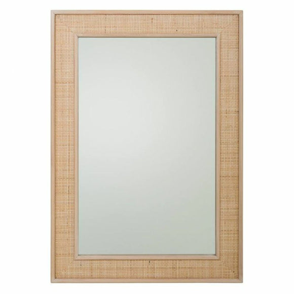 Wall mirror Alexandra House Living Natural MDF Wood 100 x 2 x 70 cm-0