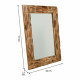 Wall mirror Alexandra House Living Natural 84 x 2 x 62 cm Rectangular-1