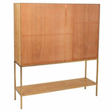 Sideboard Alexandra House Living Golden Natural Iron Fir wood 37 x 139 x 120 cm-6