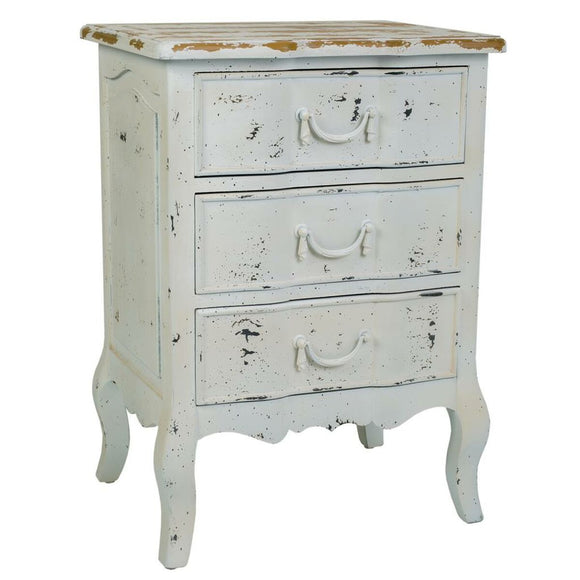 Nightstand Alexandra House Living White 40 x 70 x 50 cm-0