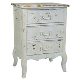 Nightstand Alexandra House Living White 40 x 70 x 50 cm-0