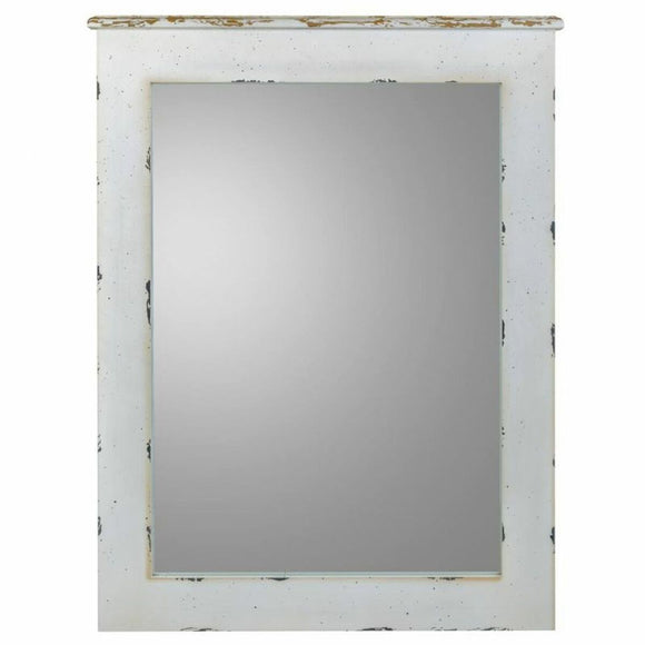 Wall mirror Alexandra House Living White 3 x 90 x 70 cm Rectangular-0