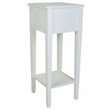 Side table Alexandra House Living White 33 x 78 x 33 cm-4