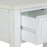 Side table Alexandra House Living White 33 x 78 x 33 cm-3